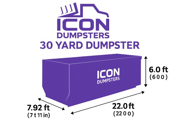 30 Yard Dumpster - Icon Dumpsters
